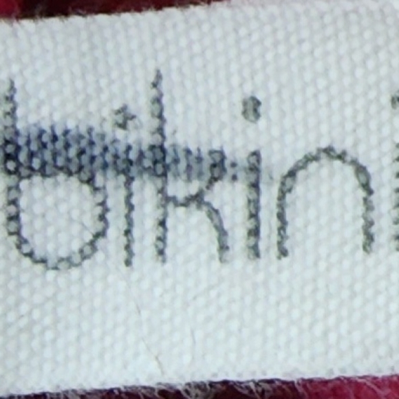 The Bikini lab bikini top fuscha/burgundy/purple with neutral crochet si… - Picture 5 of 9